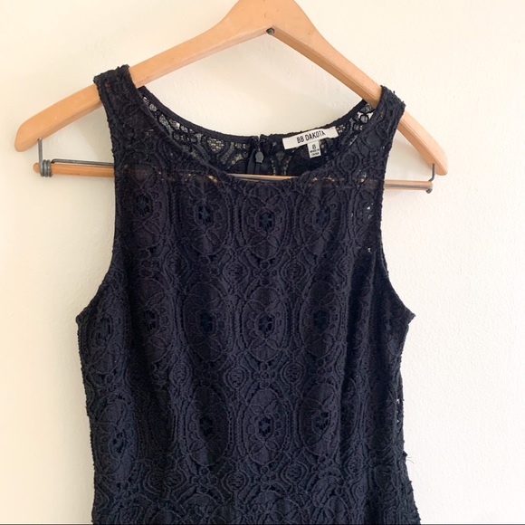 BB Dakota Renley Black Lace Fit & Flare Mini Dress - Picture 3 of 7
